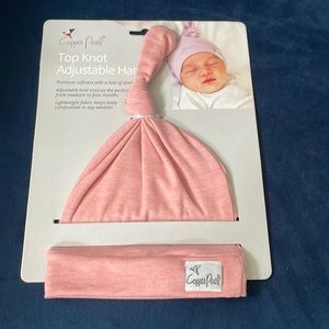 NWT: Copper Pearl Top Knot Adjustable Hat: Darling
